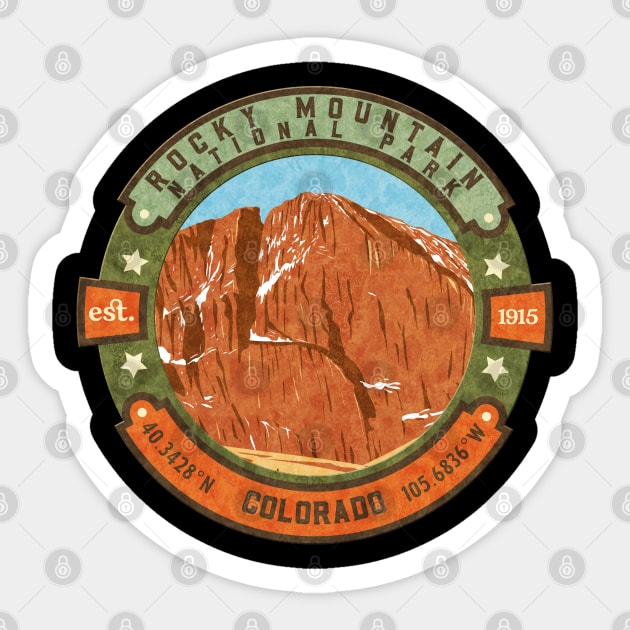 Rocky Mountain National Park Colorado Sticker by JordanHolmes